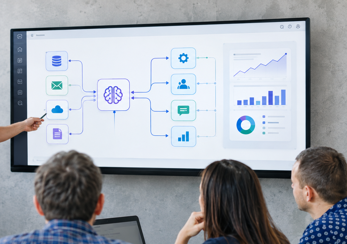 Intelligent business process automation (AI automation)