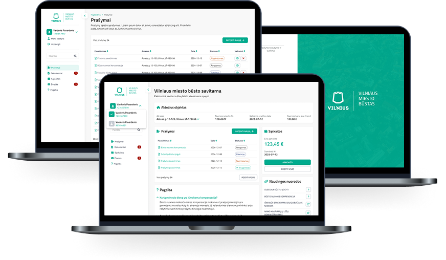 “Vilnius City Housing” Customer Self-Service